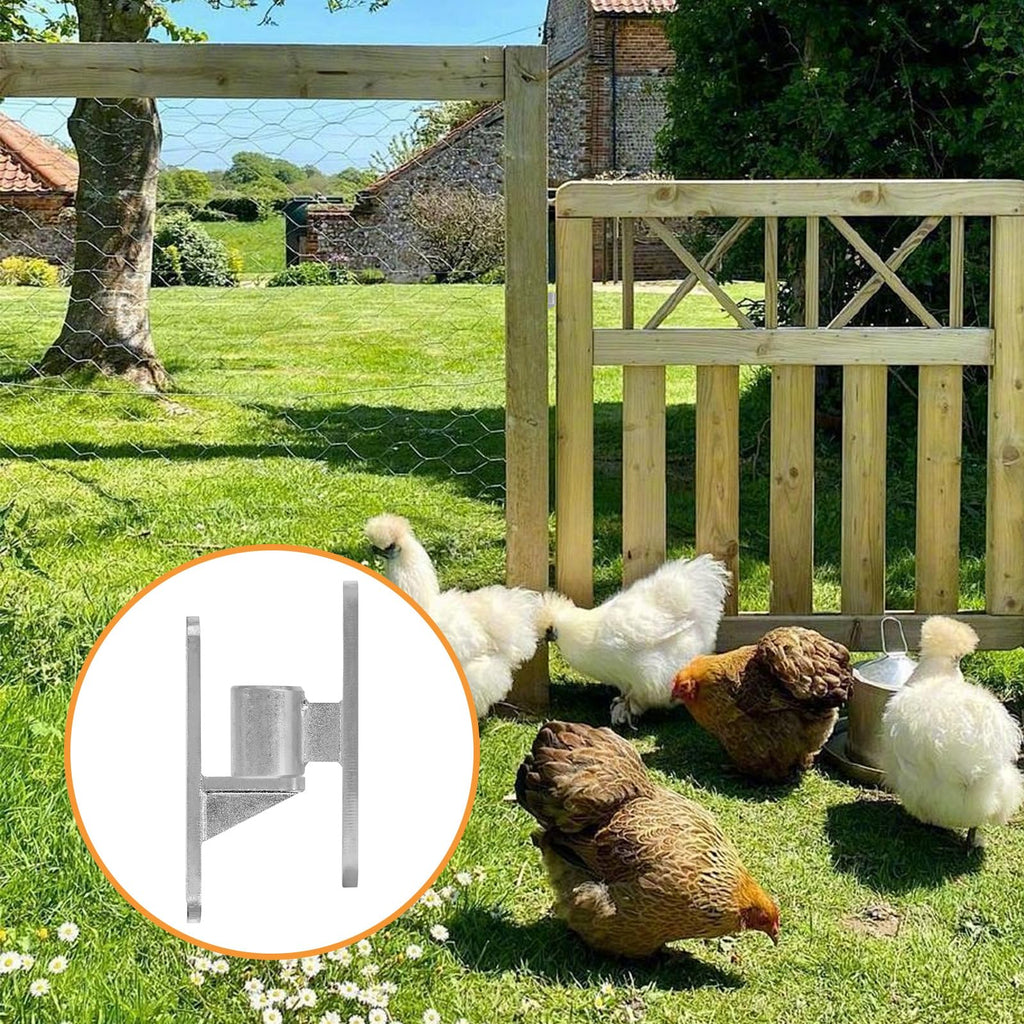 2 Set Heavy Duty Gate Hinges, Wall Mount Gate Hinges 5/8'' Pin Fence Post Hinge Set for Wooden or Concrete Fence Gate