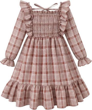 Little Girl Dress Toddler Fall Outfits Long Sleeve Casual Dresses