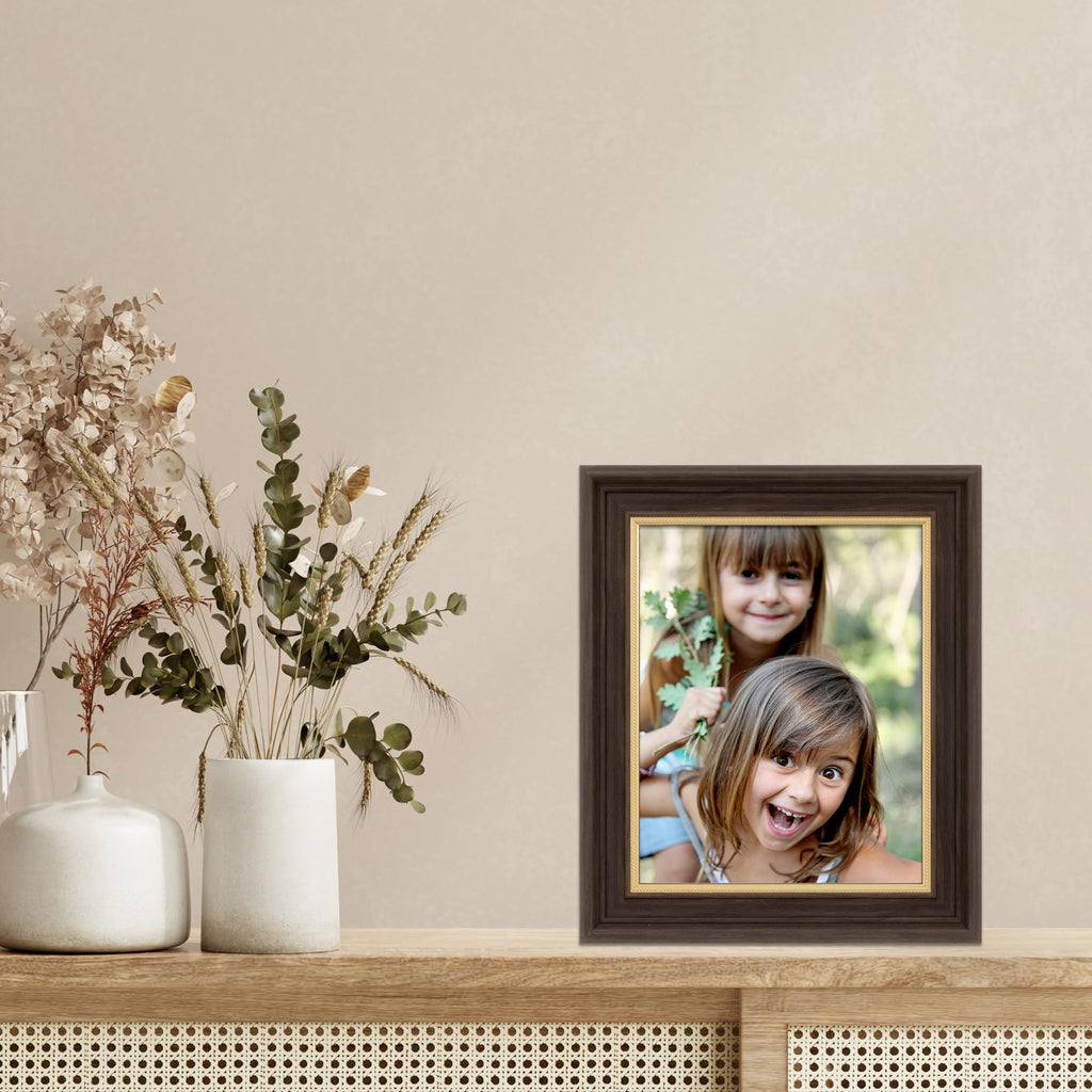 8x10 Walton Frame - Walnut with Gold Rope