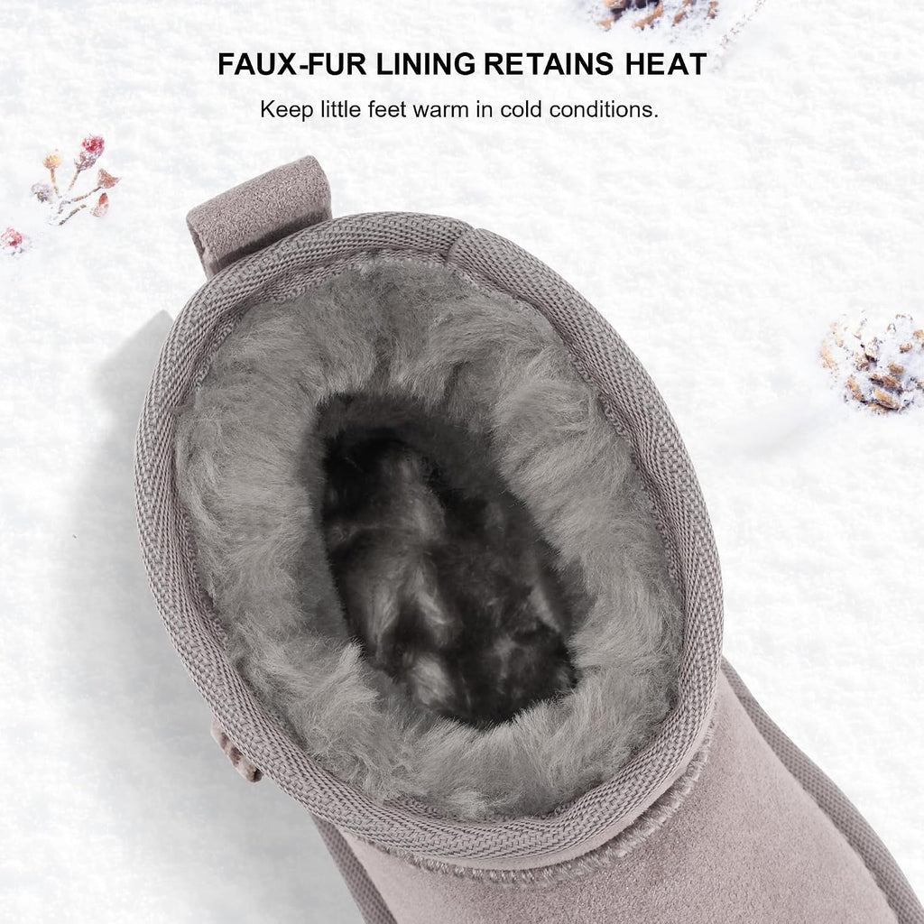 Kids Snow Boots Girls Boys Winter Ankle Boots