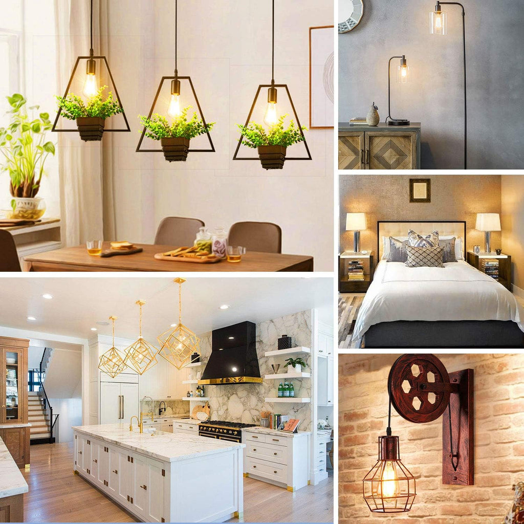 12-Pack Vintage 7W ST58 LED Edison Light Bulbs 60W Equivalent, 850Lumens, 3000K Soft Warm White, E26 Base LED
