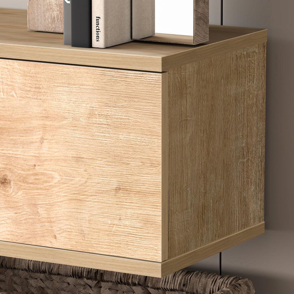 Mobili Floating TV Stand 70 Inch, Wall Mounted Entertainment Center, Modern Stand, Oak TV Stand for 75 Inch TV