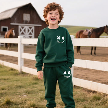 Years Toddler Boys Clothes 2 Piece Long Sleeve Sweatshirt & Pants Casual Kids Boy Fall Winter Outfits Set