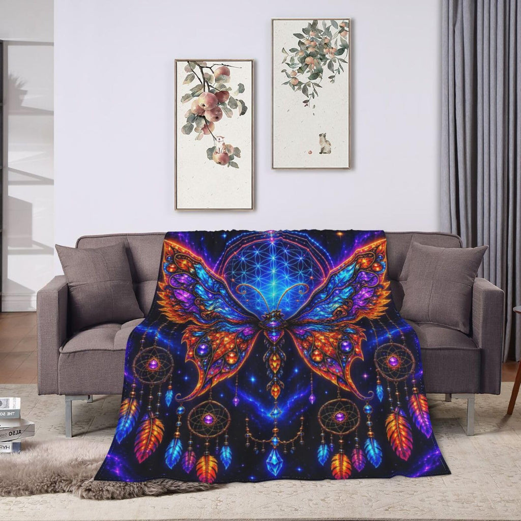 Butterfly Dream Catcher Blanket Boho Throw Stuff Gifts 50"x40"