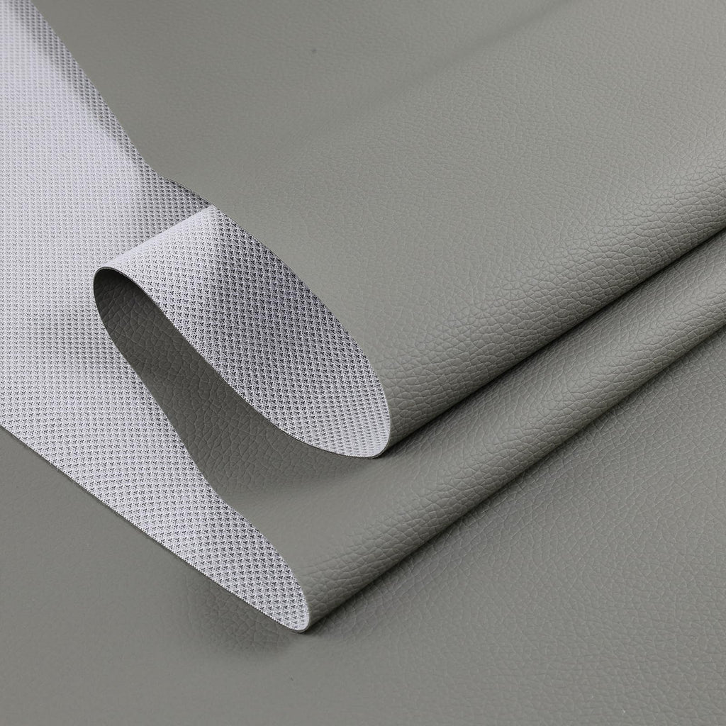 Waterproof Soft Leather Material 55"×360" Gray