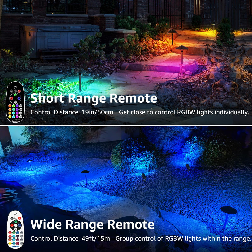 3W RGB Low Voltage Landscape Lights Wired Outdoor