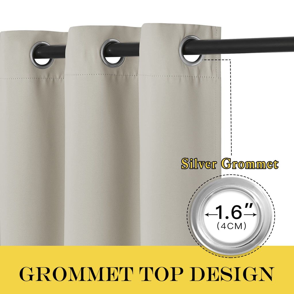 Blackout Curtain Sliding Door - Grommet Extra Wide Sliding Door Curtains Room Darkening Weighted Drape /Patio