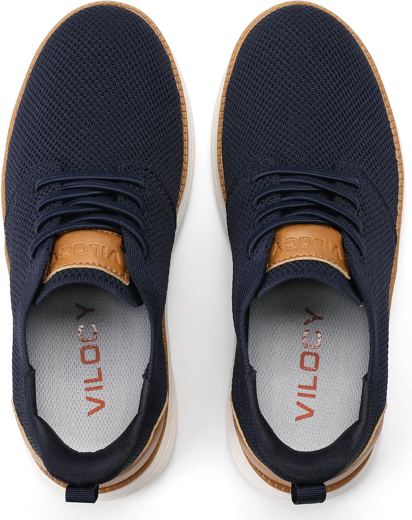 Boy's Slip On Casual Dress Sneaker Hands Free Fashion Shoes Comfortable Oxfords Mesh Tennis Breathable School Uniform