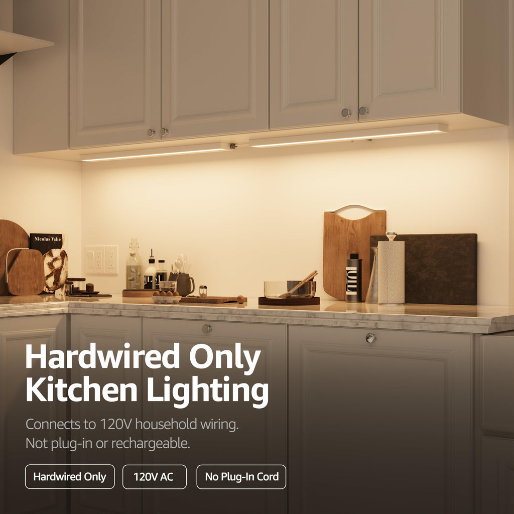 Luna 9-Inch Hardwired Only LED Under Cabinet Light, 3-CCT Selectable