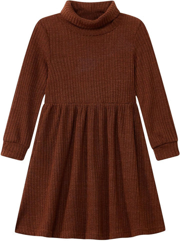 Toddler Girls Fall Clothes Soft Knitted Casual Dress
