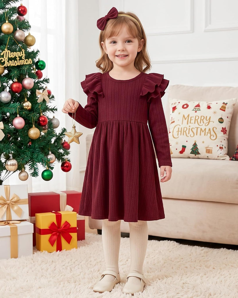 Toddler Girls Dress Little Kids Fall Winter Clothes