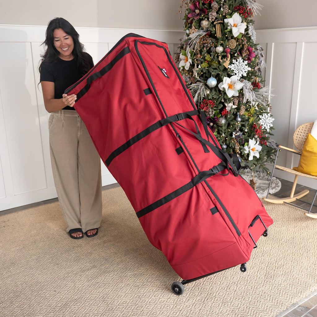 Rolling 12 Ft Christmas Tree Storage Bag with Wheels