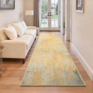 Runner Rug Hallways Runner Rug Non Slip 2'6''x8' Washable Long Runner Rugs with Rubber Backing Soft Abstract Carpet