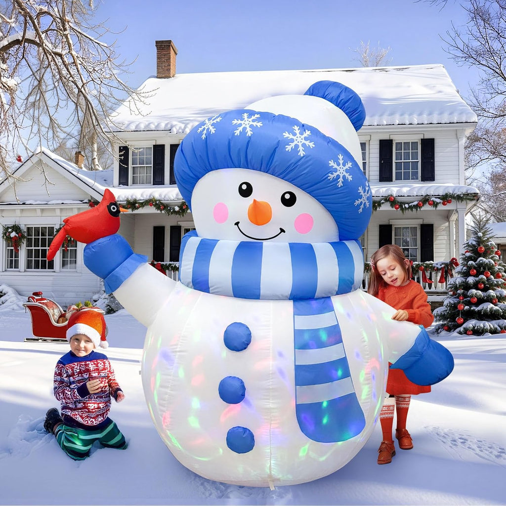5FT Christmas Inflatable Outdoor Decoration, Inflatable Snowman Outdoor Christmas Blow up Yard Decorations with