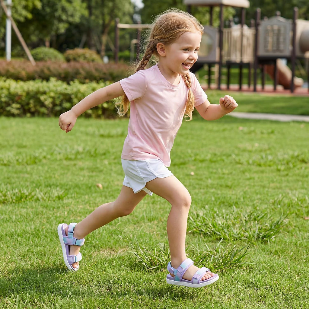 Girls Summer Casual Open-Toe Flat Toddler Kids Sandals