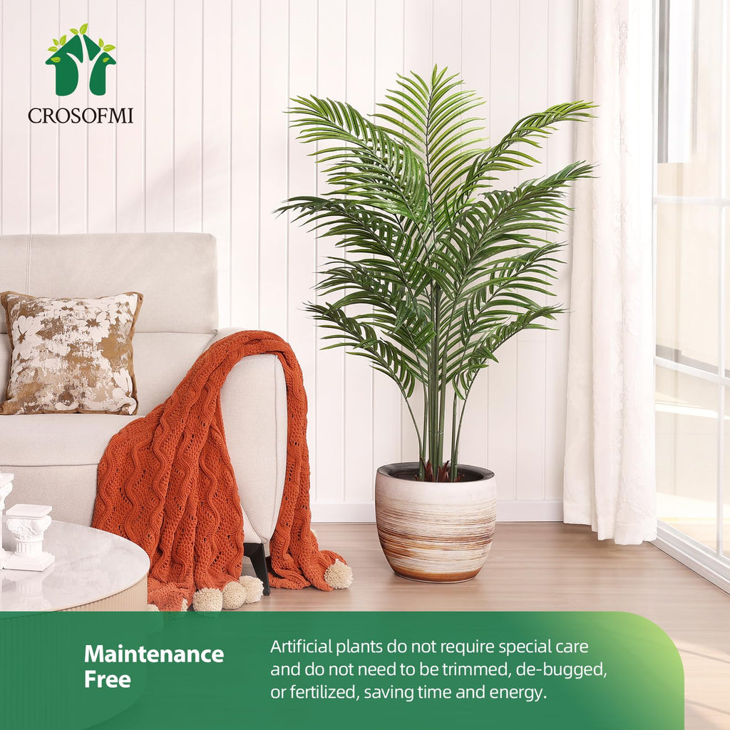 5FT Artificial Areca Palm Tree, 13 Leaves, 1 Pack