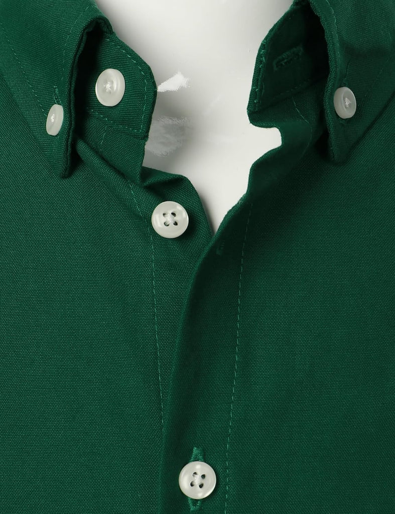 Boys Oxford Dress Shirts Long Sleeve Button Down Shirt