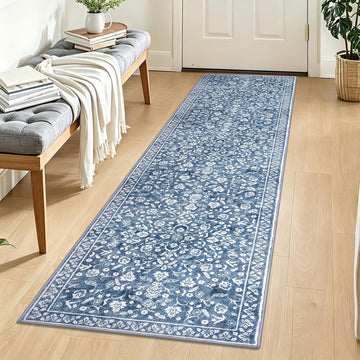 Washable Vintage 2x8 Runner Rug Non Slip Runners