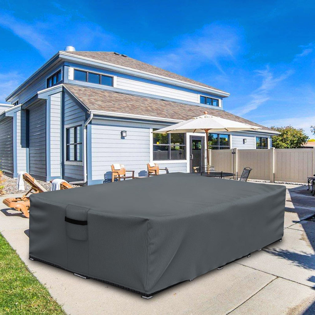 Outdoor Furniture cover Waterproof, Outdoor Sectional Cover, Rectangular Patio Covers for Outdoor Furniture Set, 110"