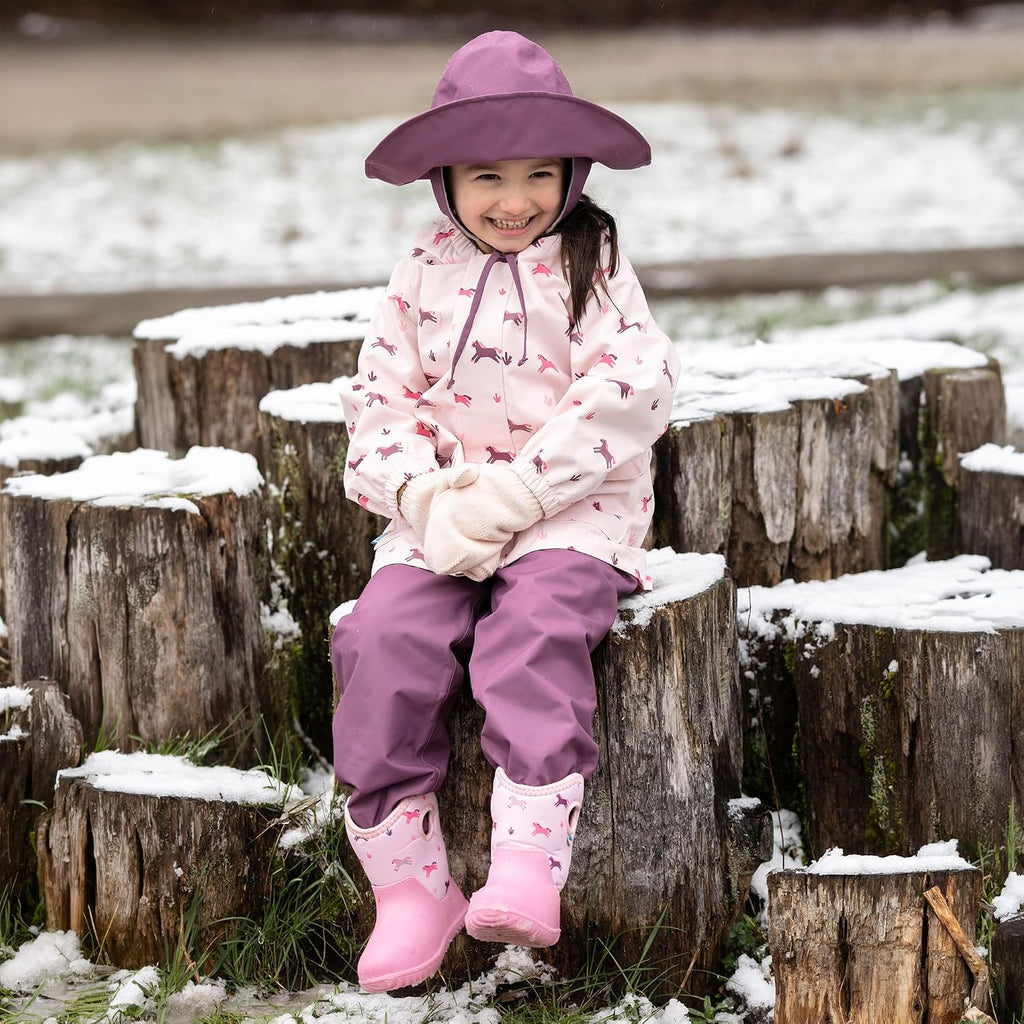 Girls' Puddle-Dry Rain Pants for Toddlers