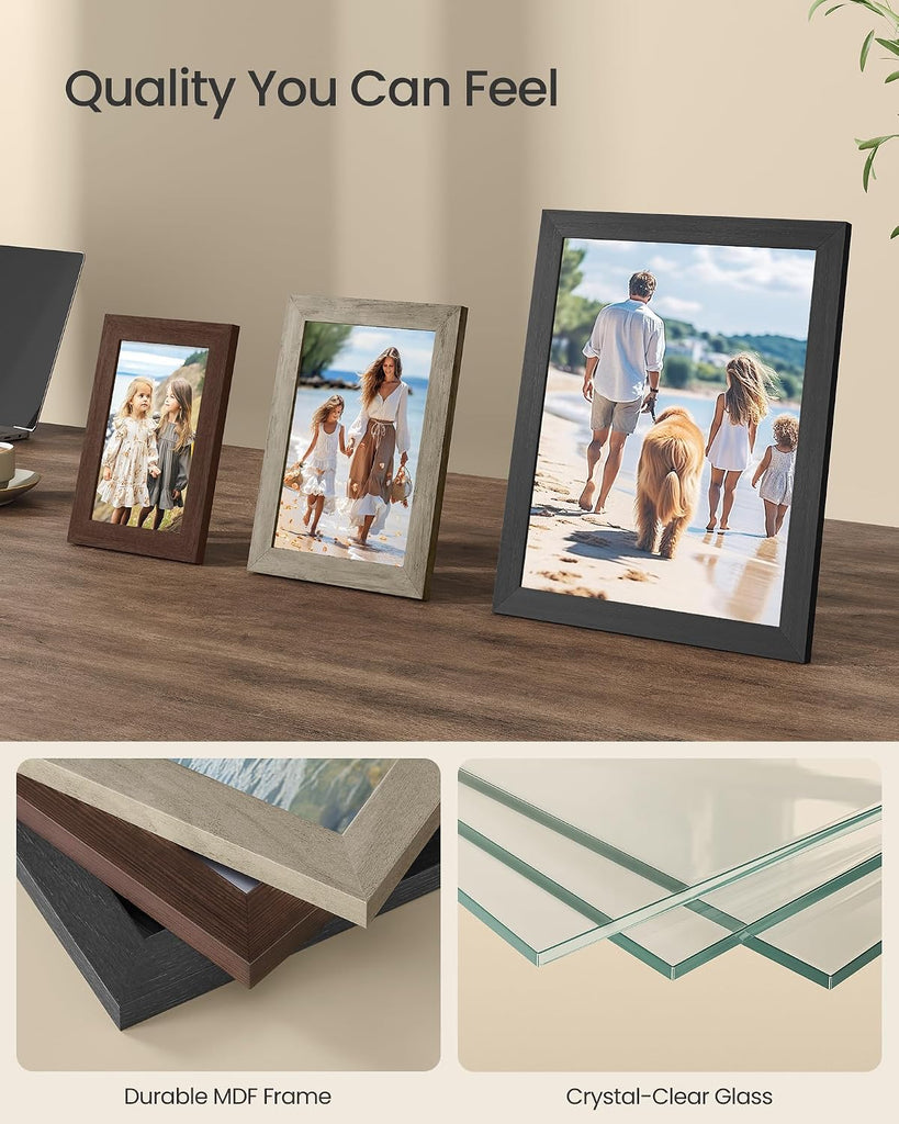 Collage Picture Frames, Set of 10, MDF, Glass, Paper | Photo Frame, Wall Gallery Decor, Table Display, Two 11 x 14