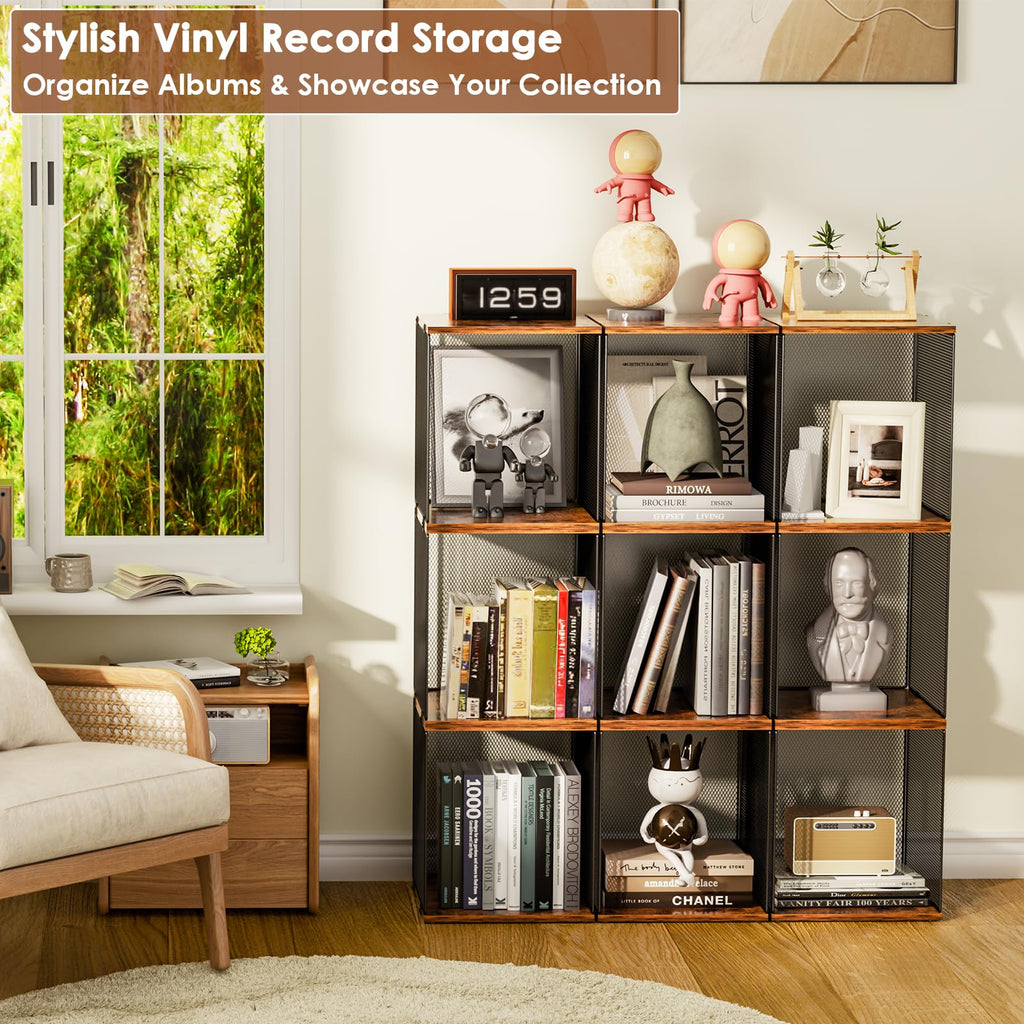 4 Cube Vinyl Record Storage
