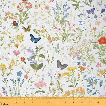 Flower Floral Blossom Fabric By The Yard 10 Yards