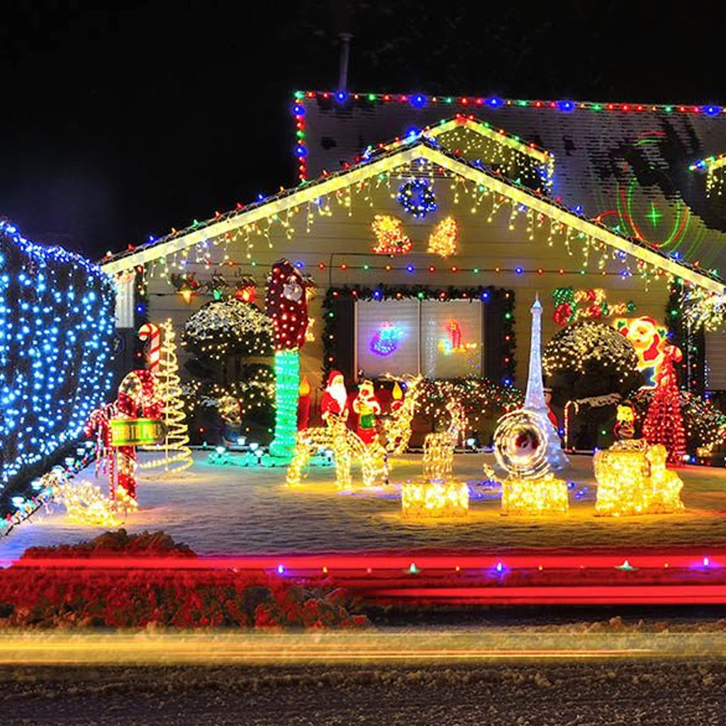 Battery Operated Christmas Lights, 4 Pack Total 200 LED 64 FT Battery Operated String Lights with 8 Modes, Xmas Light