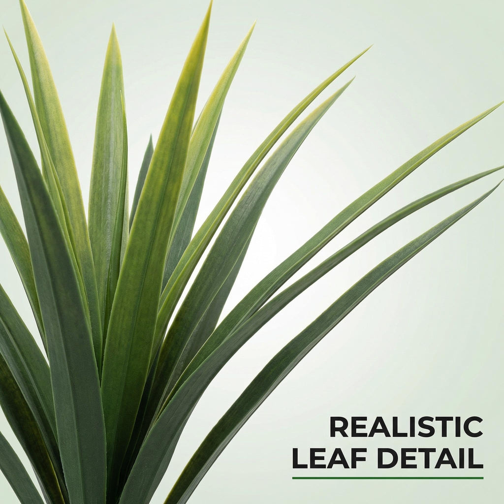 5.4FT Artificial Dracaena Plants with White Planter