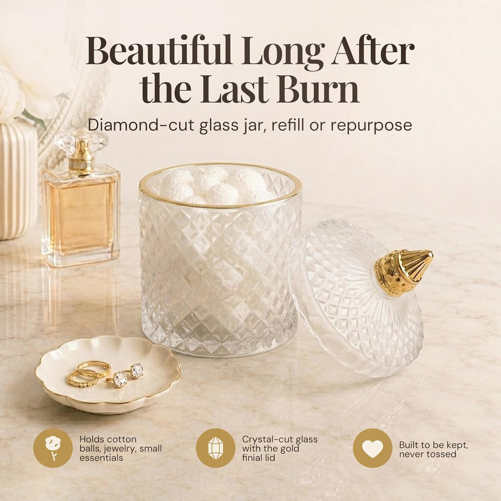Ghost Orchid Rare Flower Fragrance Luxury Scented Candle Gift - Set of 148