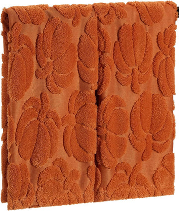 Hand Towels Fall Pumpkin Thanksgiving Dark Color Bathroom Decorative Towels Set for Drying, Cleaning, Cooking - Set of 2