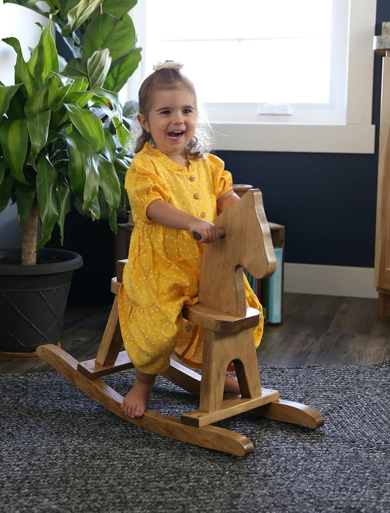 Wooden Rocking Horse, Harvest Stain