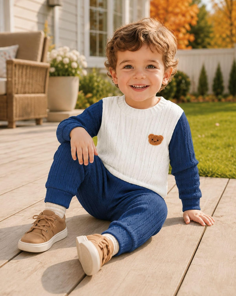Toddler Baby Boy Clothes Kint Sweatshirt and Pants Outfits