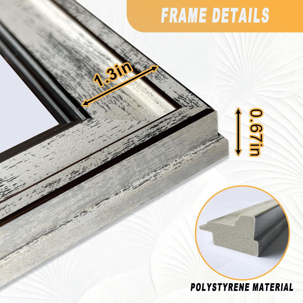 Picture Frames Collage Wall Decor 10-Pack, Gallery Wall Frame Set with 11x14 8x10 5x7 4x6 Frames in 4 Different