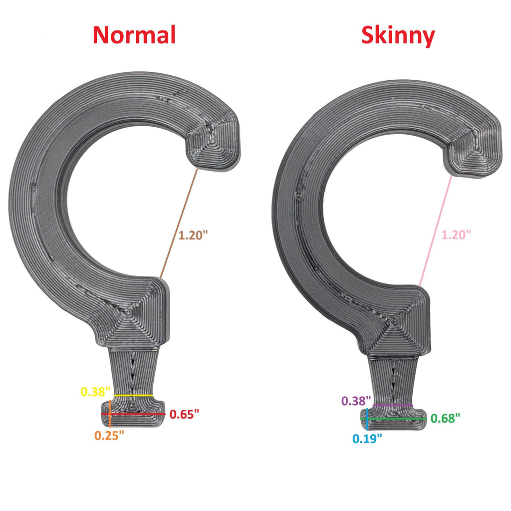 Cobra Buckle Belt Hanger Gear Mount Holder Storage Rack Tactical D Ring (Normal, Gray)