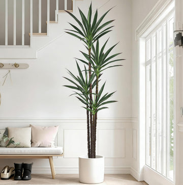 Artificial Agave Tree 7FT with 60 Leaves & 4 Trunks Yucca Plant