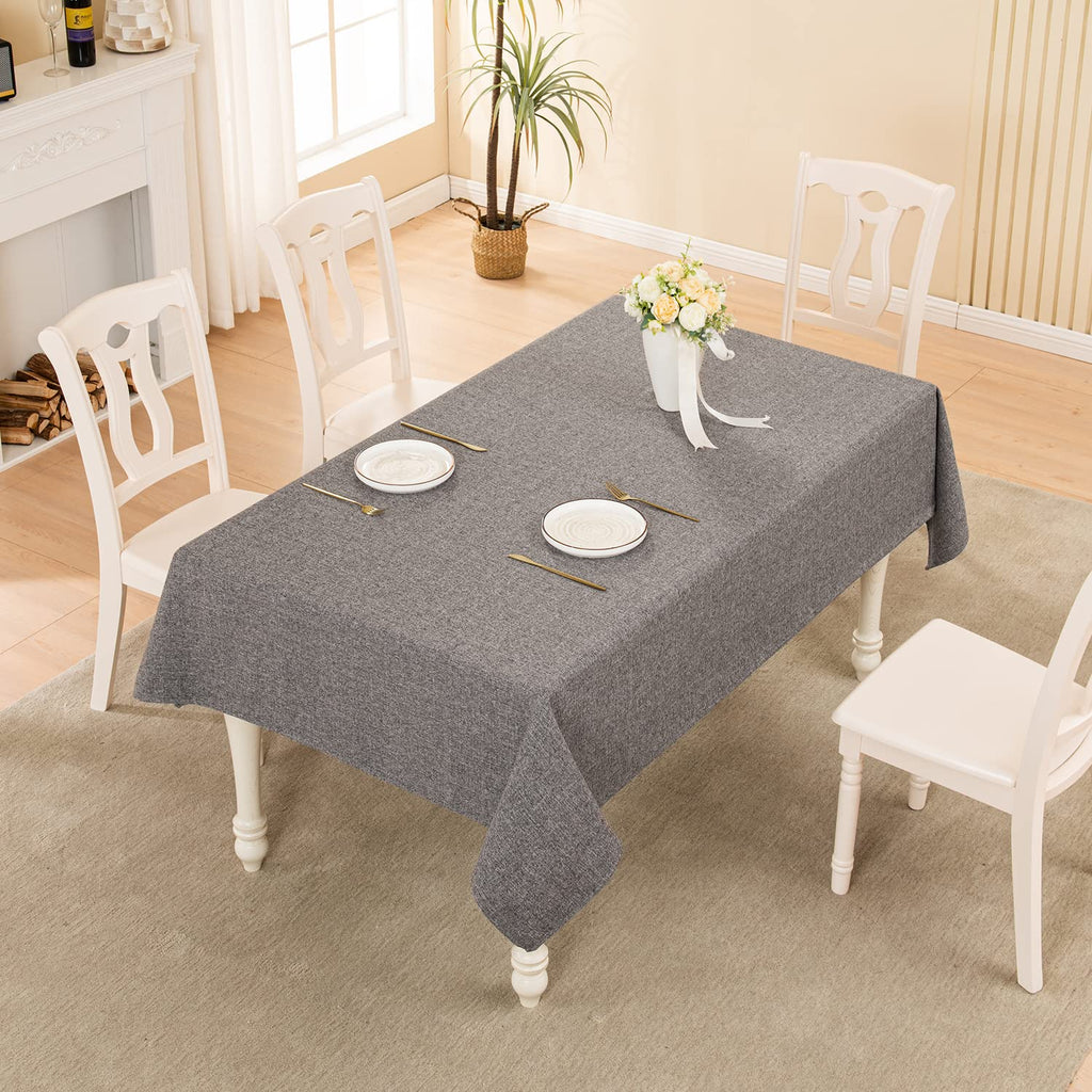 Rectangle Table Cloth Waterproof Gray 70"x55"