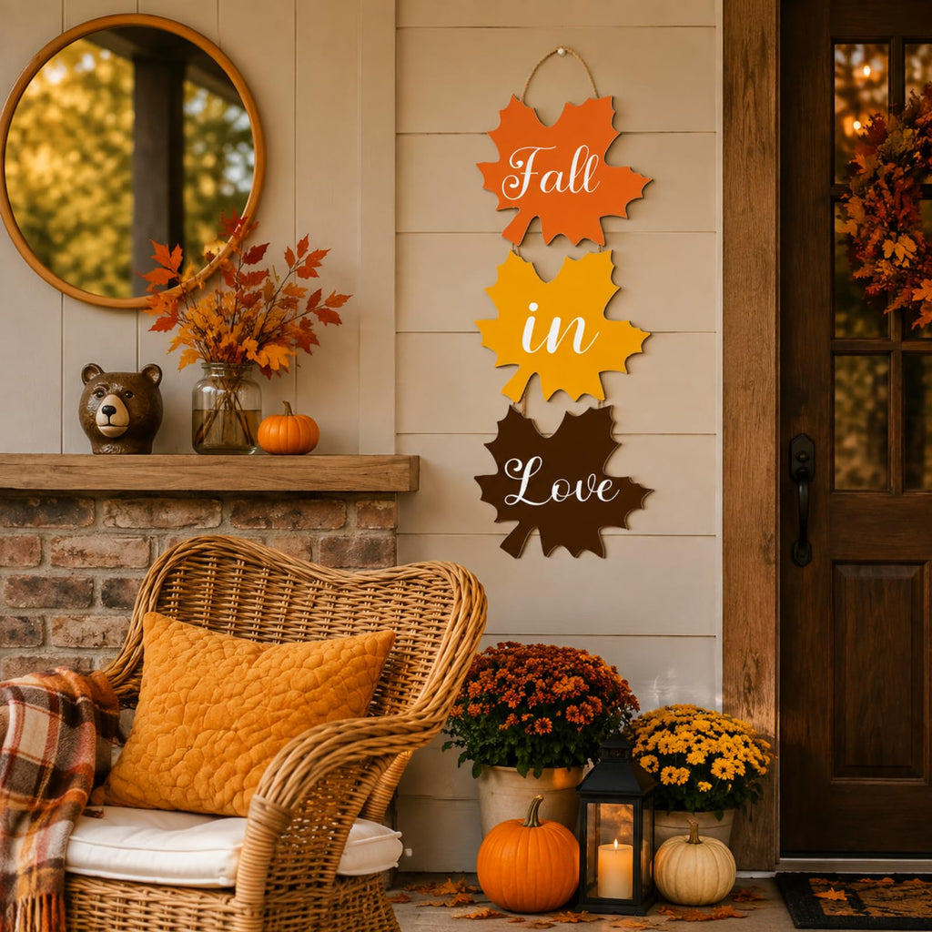 Fall in Love Wooden Sign, Fall Decorations Decor