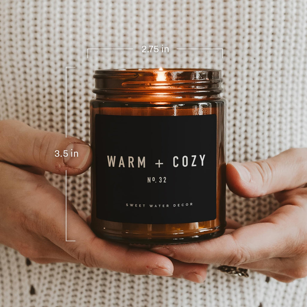 Warm and Cozy Candle, Pine, Cinnamon & Fir Balsam Scent