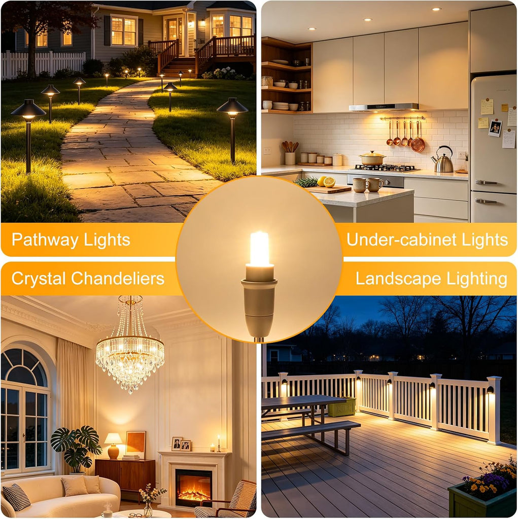 G4 LED Bulb 4W Equivalent 40W 480LM 2700K Warm White12V AC/DC