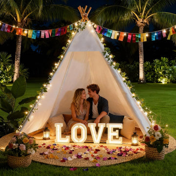 7' Large Teepee Tent for Adults, Play Tent with Carry Bag, 5 Sides Canvas Kids Teepee Tent Indoor & Outdoor Tents