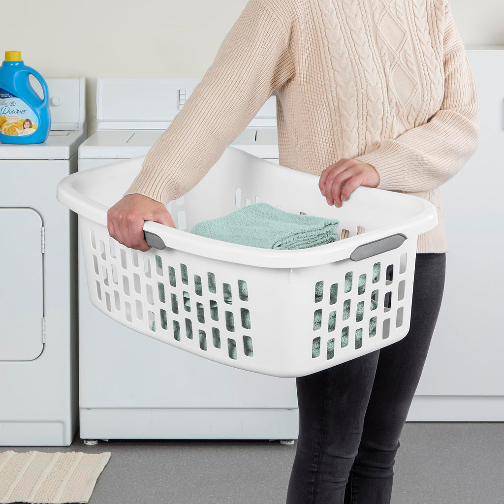 HipHold Laundry Basket, Plastic Rectangle Clothes Hamper, 18 Pack