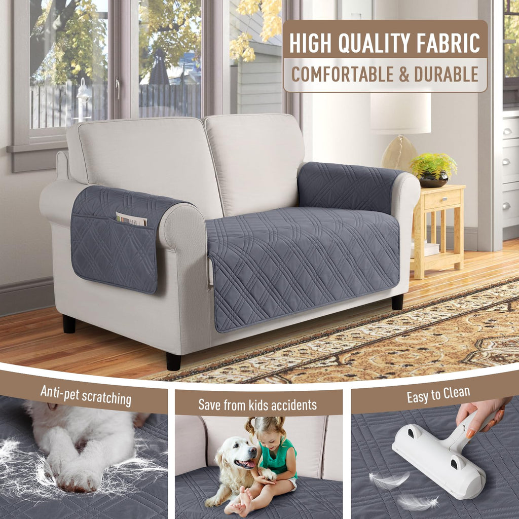 Waterproof Loveseat Covers for Dogs, Non Slip Couch Cover, 54''