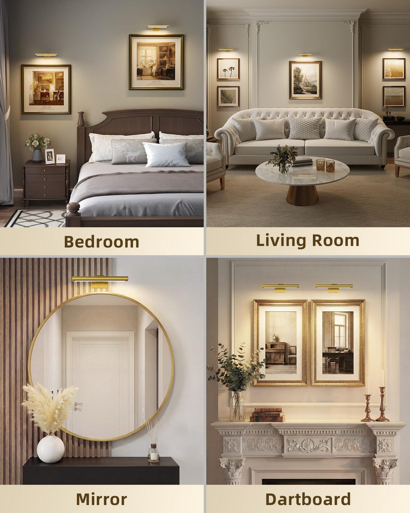 Picture Light for Wall, Rechargeable Stick on with Remote(3P)