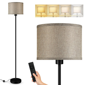 Floor Lamps, Stepless Dimmable Floor Lamp with Remote, Colors Temperature & Brightness