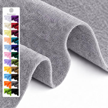 Gray Soft Felt Sheet, 36" x 36", 1.6mm Thick Acrylic Felt Fabric