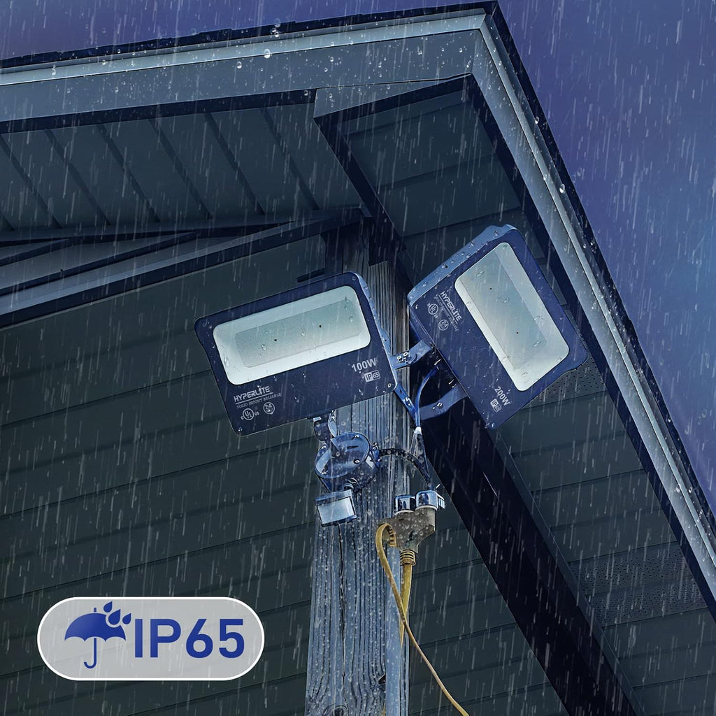 LED Flood Light 200W 24000LM 5000K Daylight IP65 Waterproof Outdoor Floodlights UL Certified for Court Garden