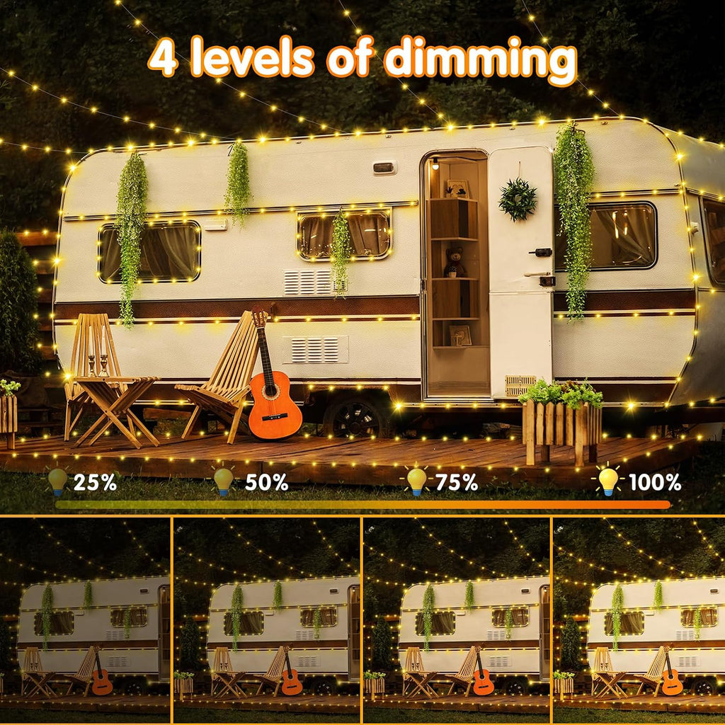 403FT 1000 LED Christmas Lights Outdoor String Lights with 8 Modes Timer Waterproof Fairy Light Plug in for Outside