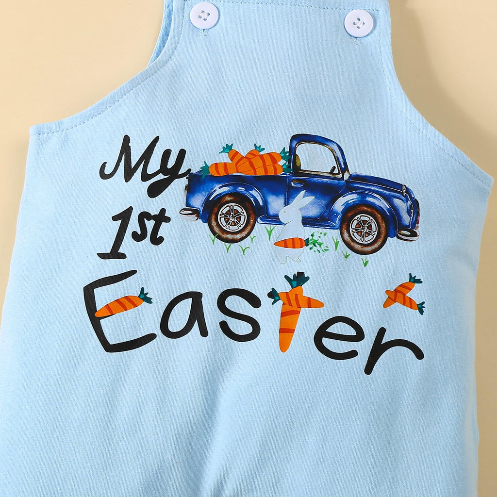 Newborn Baby Boy My 1st Easter Outfit 3pcs Easter Day Clothe Set Infant Boy Easter Day outfits