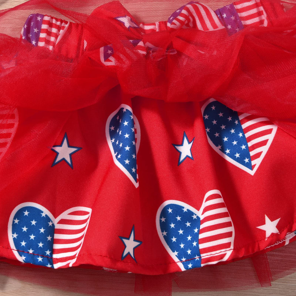 Newborn Girls 4th of July Outfit Baby 1st Independence Day My Skirt American Flag Clothes Stars Stripes NB Patriotic